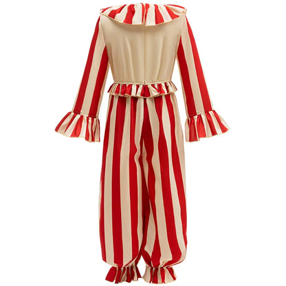 Kid Clown Cornfield Jumpsuit Halloween Costume