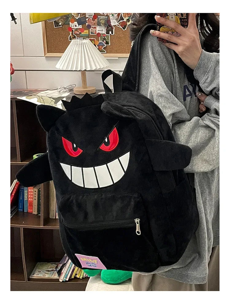 Gengar plush backpack - side