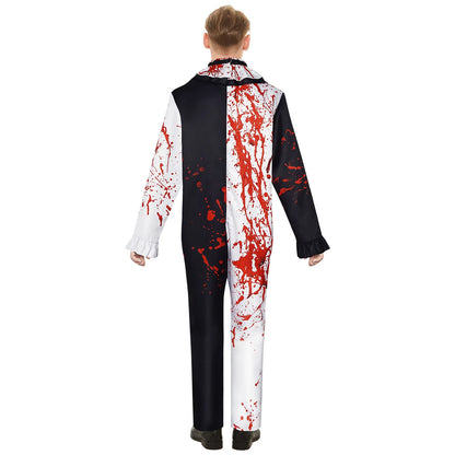 Men's Terrifier Art The Clown Jumpsuit Costume Set