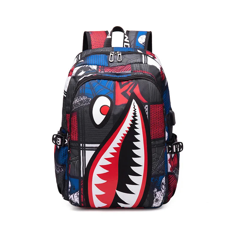 Shark backpack - Teal