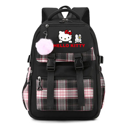Casual School Backpack with Adjustable Straps and Character Print