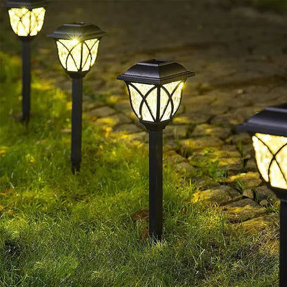 Solar Garden Pathway Lights Waterproof Outdoor Landscape Lamps