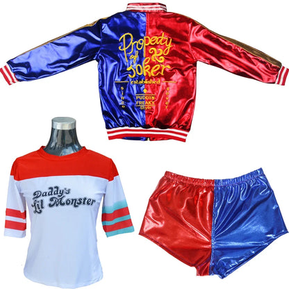 Two-Tone Costume Set with Jacket, Shirt, and Optional Accessories