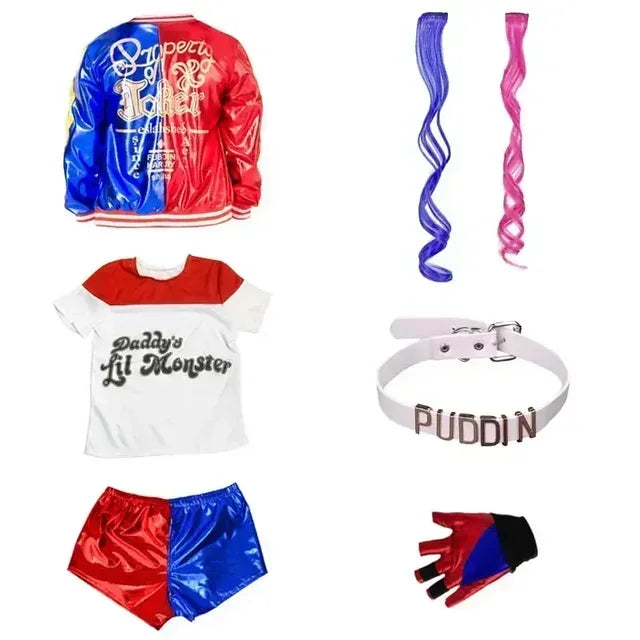 Children's Comic-Inspired Costume Set with Accessories for Cosplay and Events
