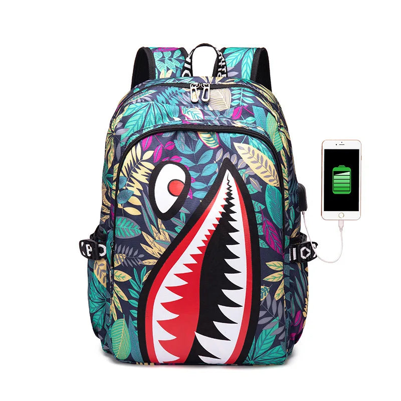Shark backpack - Dark Grey