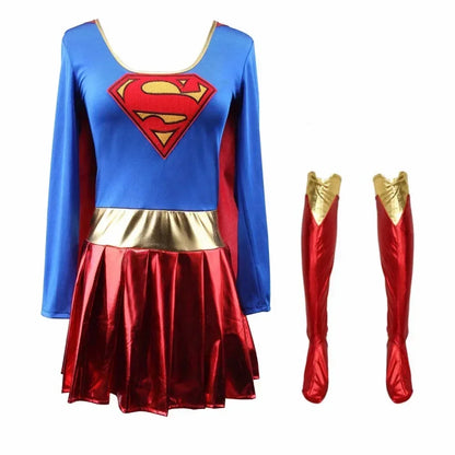 Superhero-Themed Costume Dress for Women