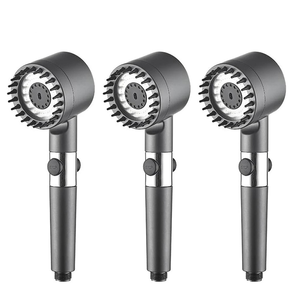 High-Pressure Filtered Shower Head with 3 Spray Modes