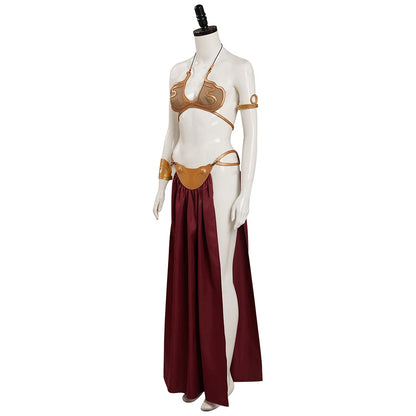 Space Battle Princess Leia Faux Leather Costume