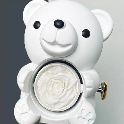 Rotating Bear Rose Jewelry Box – Gift for Her
