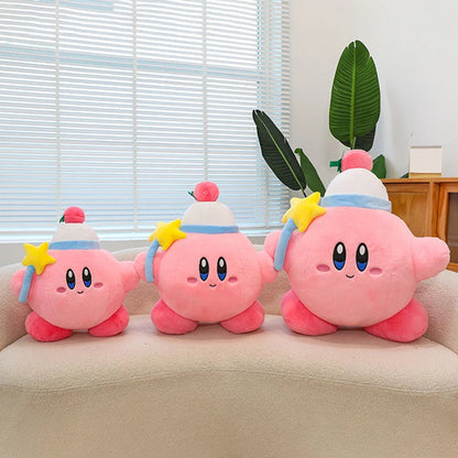 Kirby Plush Toy with Star Wand – Cute Room Decor