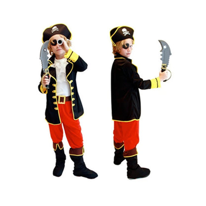 Kids Pirate Costume Set with Hat and Accessories