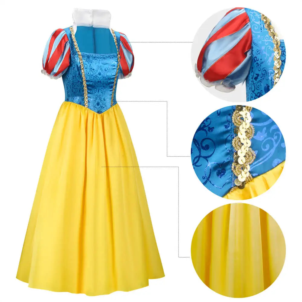 Snow White Costume Dress with Headband