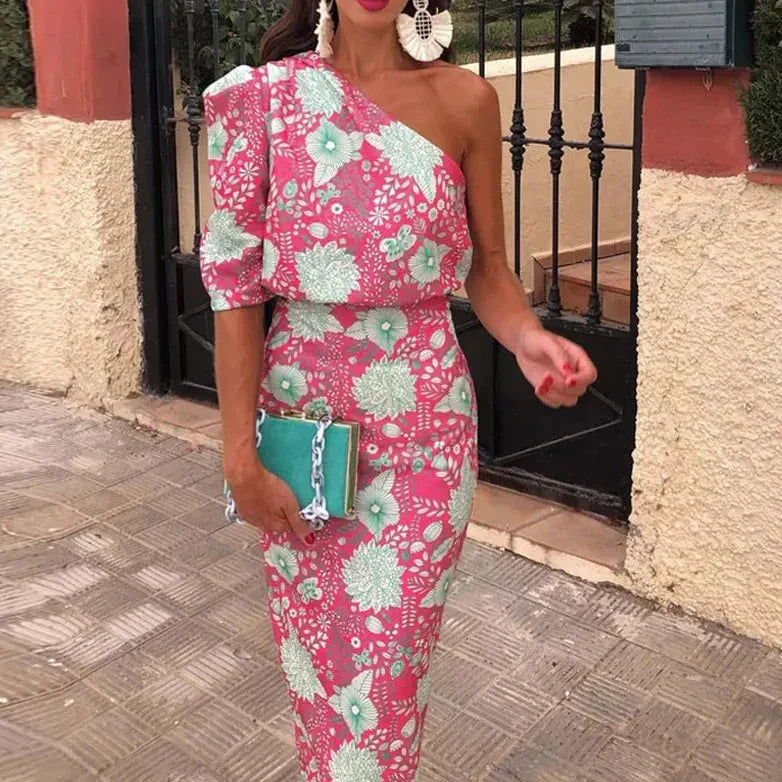 Elegant Printed Maxi Dress - Effortless Style