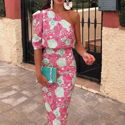 Elegant Printed Maxi Dress - Effortless Style