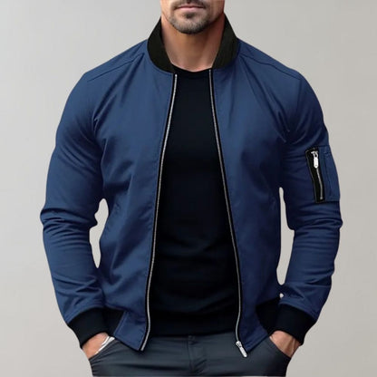 Men's Lightweight Zip-Up Bomber Jacket