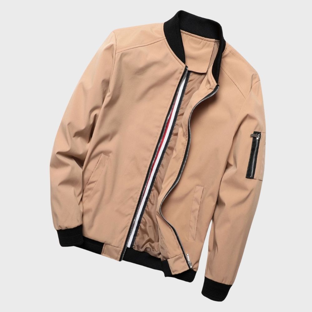 Men's Lightweight Zip-Up Bomber Jacket
