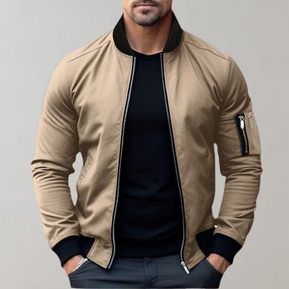 Men's Lightweight Zip-Up Bomber Jacket