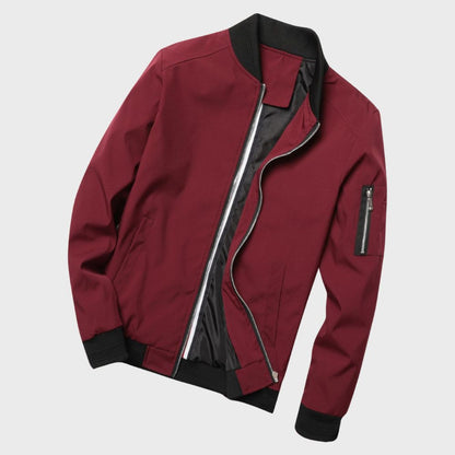Men's Lightweight Zip-Up Bomber Jacket
