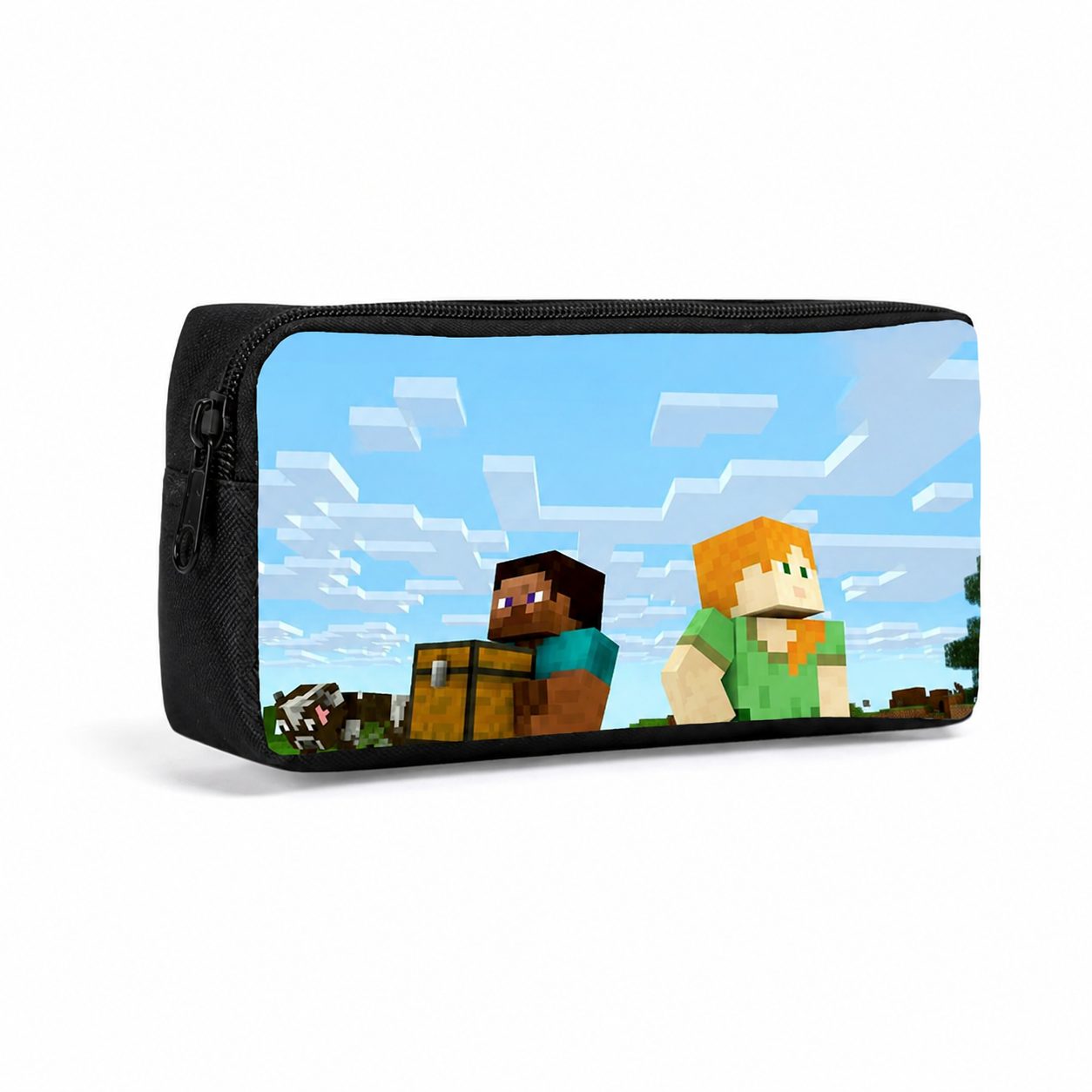 Minecraft Pixel Block Pencil Case – Square Stationery Pouch