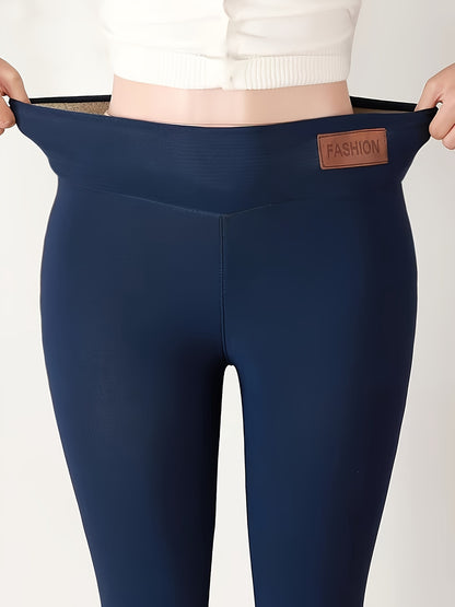 Women’s High Waist Fleece-Lined Sports Leggings