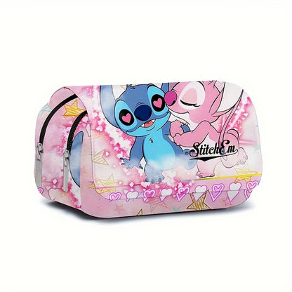 Double Zipper Pencil Case for School or Work