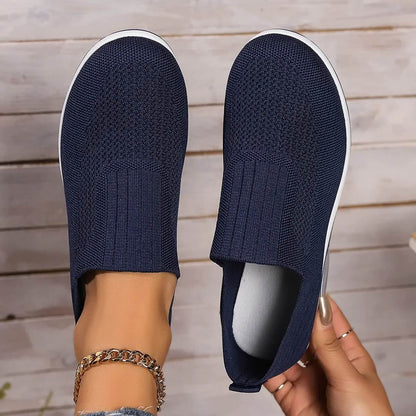 Lightweight Slip-On Walking Sneakers with Breathable Mesh Upper