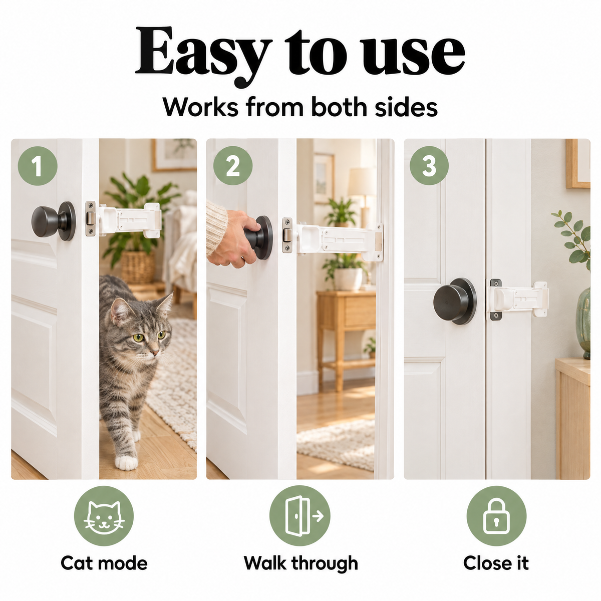 Cat door prop – easy to use