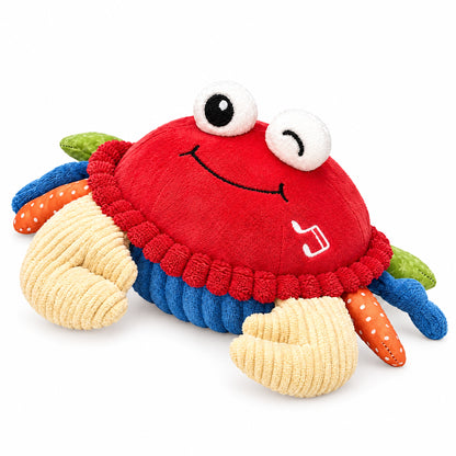 Crawling crab baby toy, red musical dancing crab