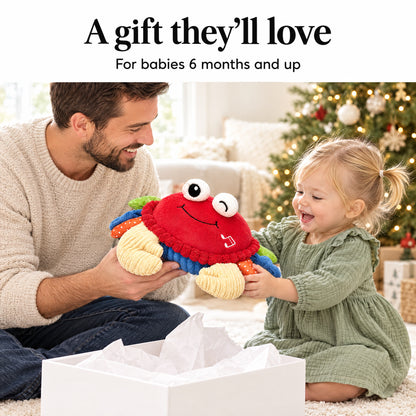 Crawling crab baby toy gift for babies 6 months and up
