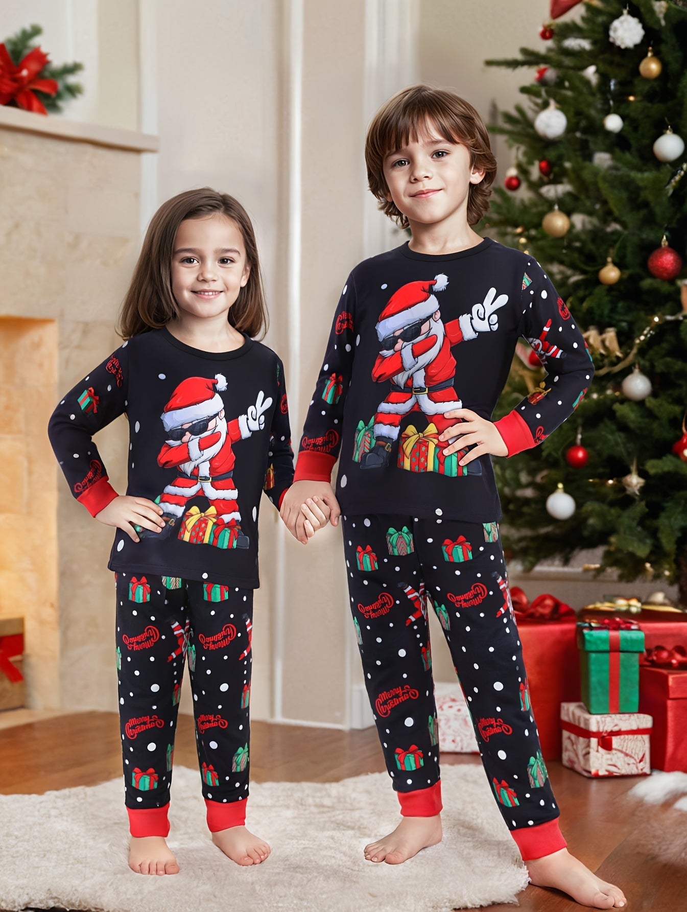 Kids' Long Sleeve Pajama Set – Pullover Top and Pants