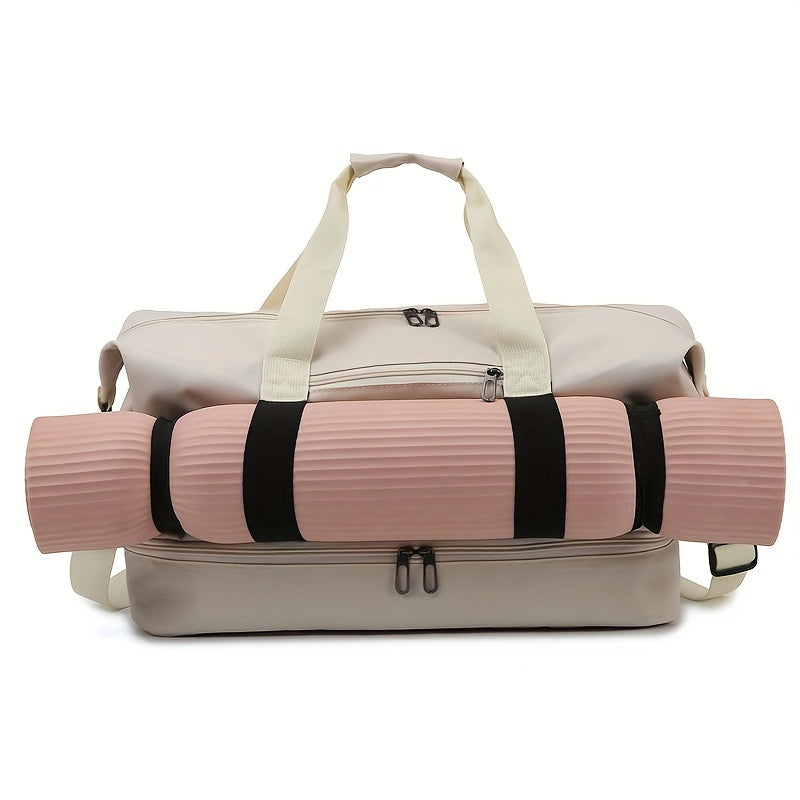 Multi-Pocket Casual Nylon Travel Tote Bag