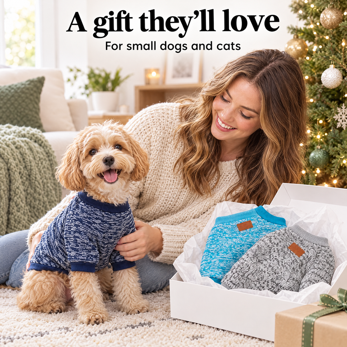 Dog sweaters gift for small dogs