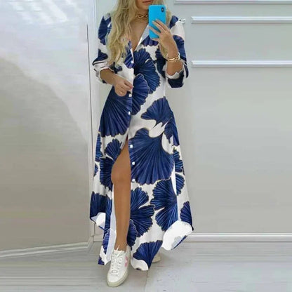 Bohemian Charm Maxi Shirt Dress