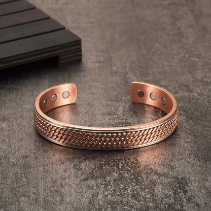 Twisted Pure Copper Bracelets for Men