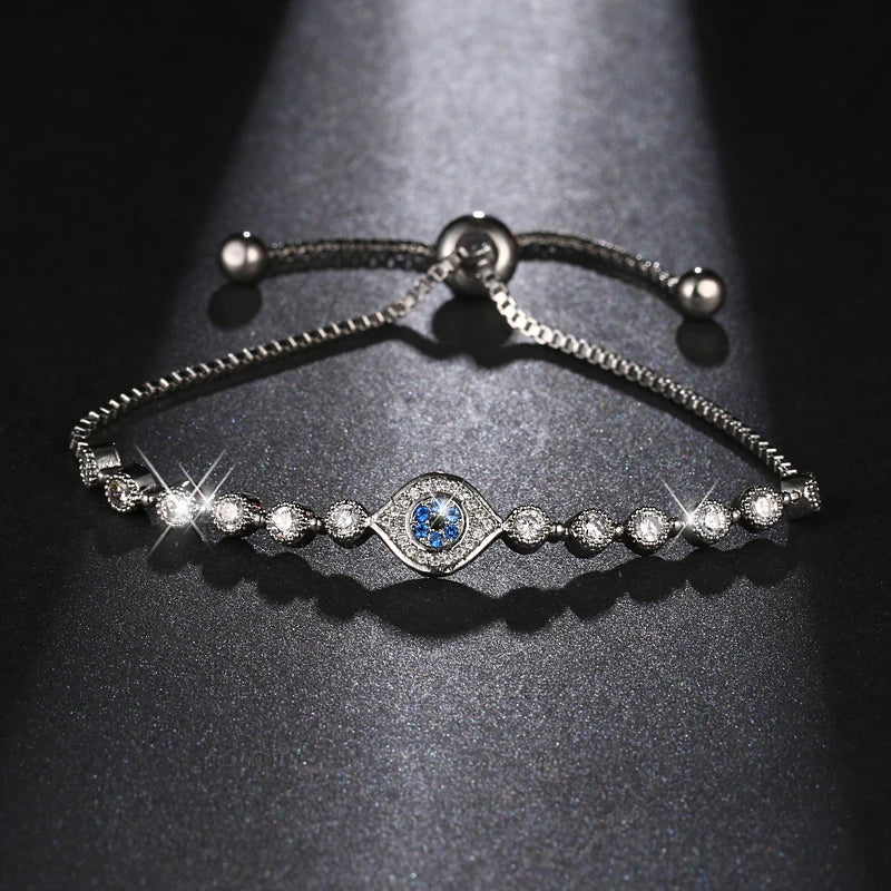 Twilight Spark Evil Eye Charm Bracelet