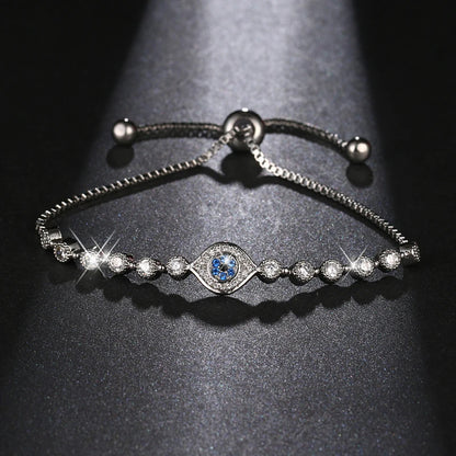 Twilight Spark Evil Eye Charm Bracelet