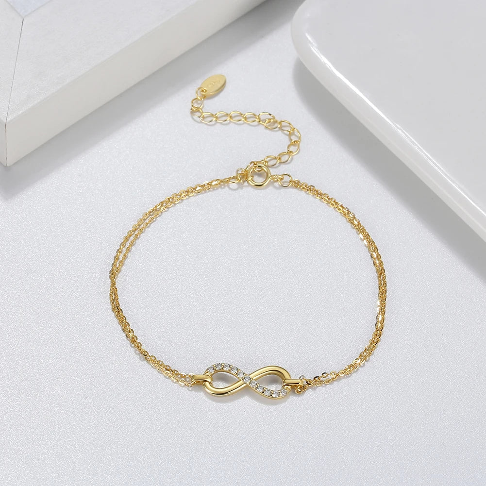 Eternal Shine Cubic Zirconia Infinity Bracelet