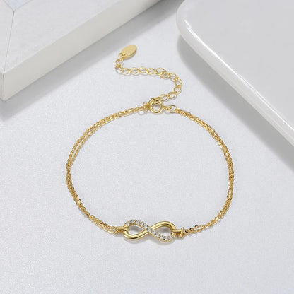 Eternal Shine Cubic Zirconia Infinity Bracelet