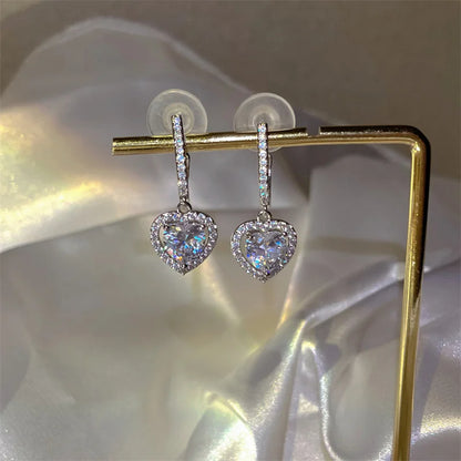 Twinkle Bow Heart Earrings