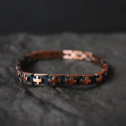 Viking Cross Copper Bracelets for Men