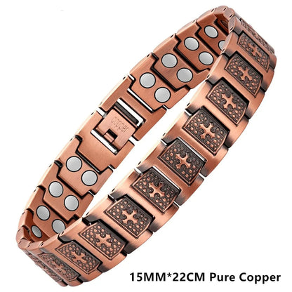 Vintage Magnetic Copper Bracelet for Men