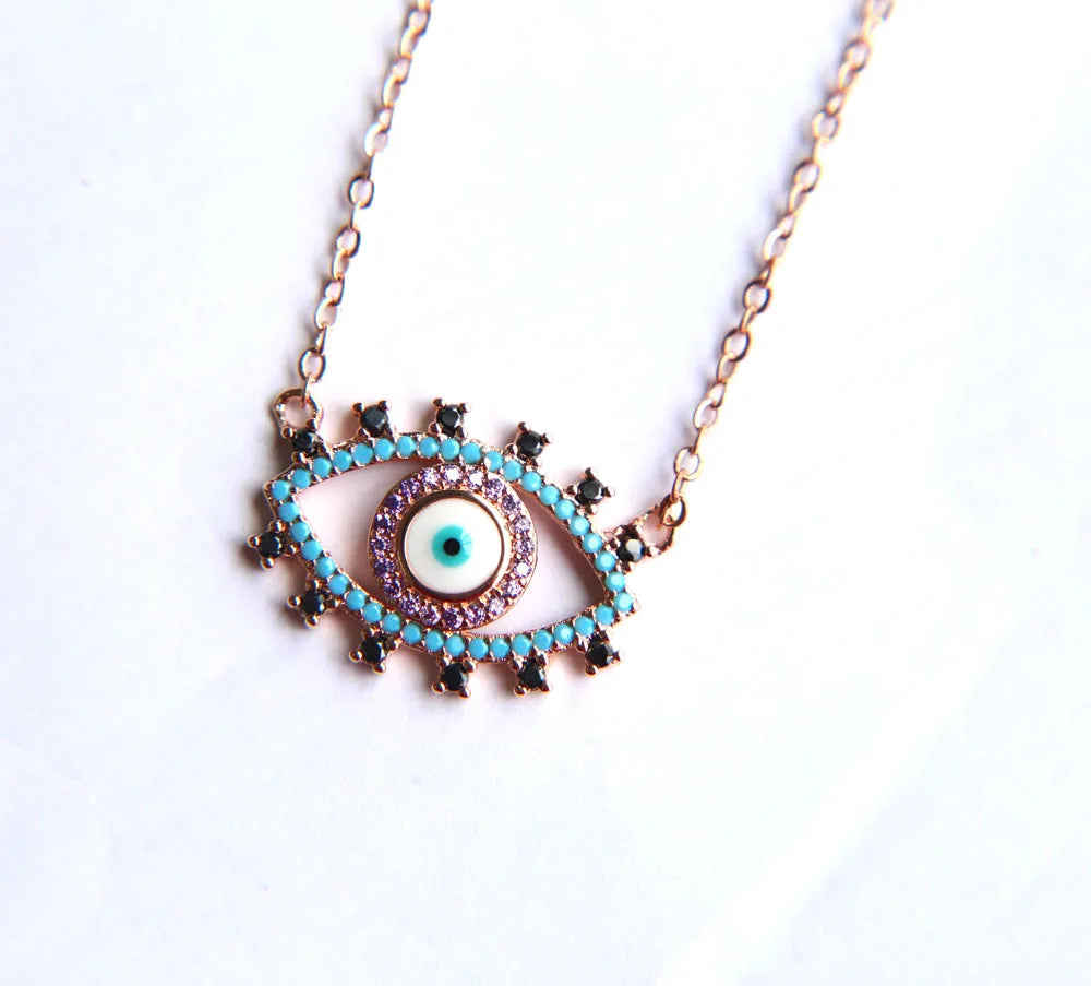 Authentic Turkish Evil Eye Pendant Necklace