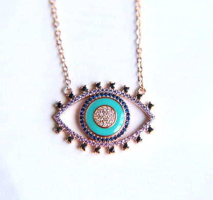 Authentic Turkish Evil Eye Pendant Necklace