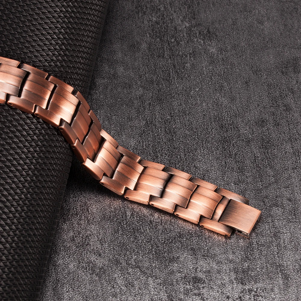 Copper Vintage Chain Link Bracelets for Men