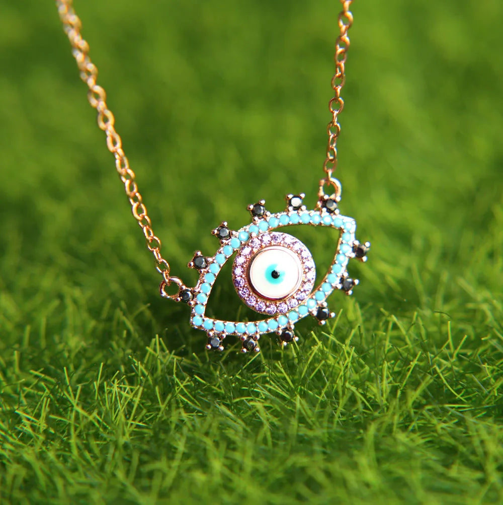 Authentic Turkish Evil Eye Pendant Necklace