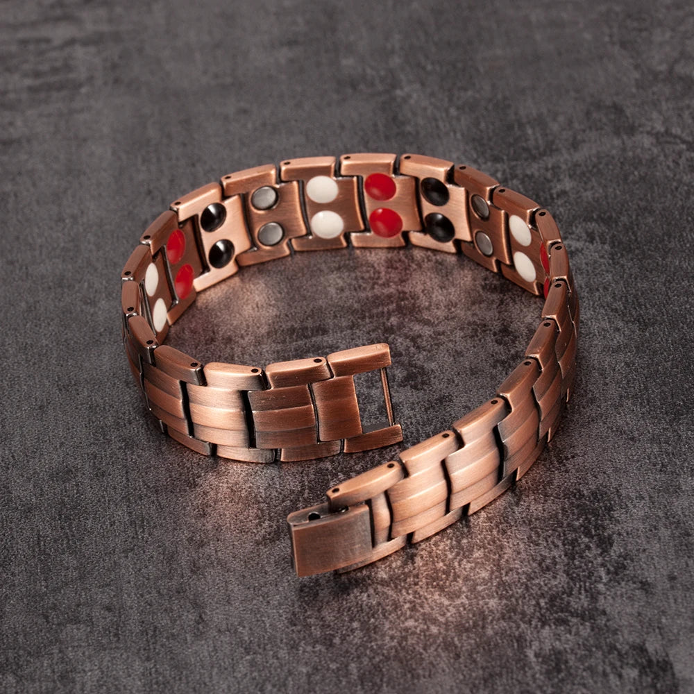 Copper Vintage Chain Link Bracelets for Men