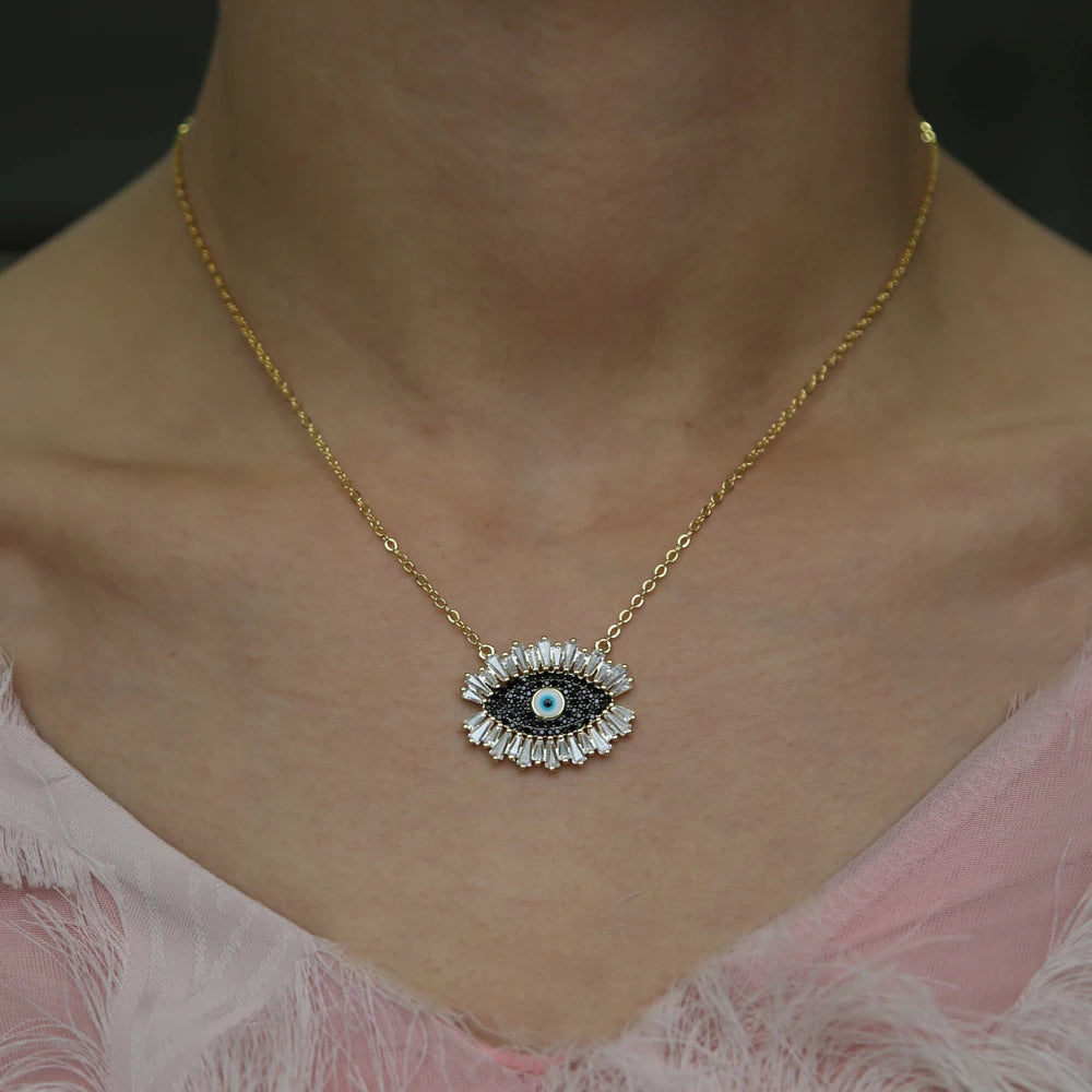 Authentic Turkish Evil Eye Pendant Necklace