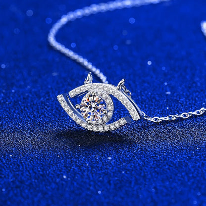 Evil Eye Diamond Pendant Necklace