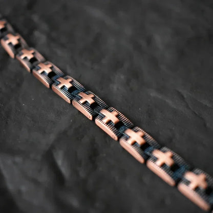 Viking Cross Copper Bracelets for Men