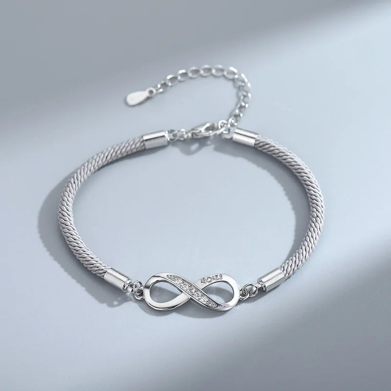 Bold Infinity Charm Couple Bracelet